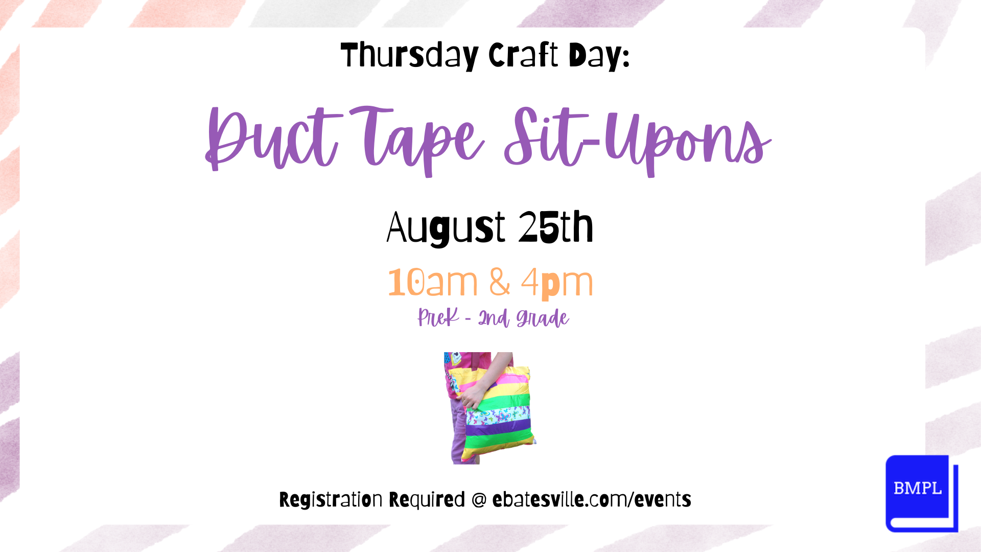 DuctTapeSitUpon_TV Batesville Memorial Public Library